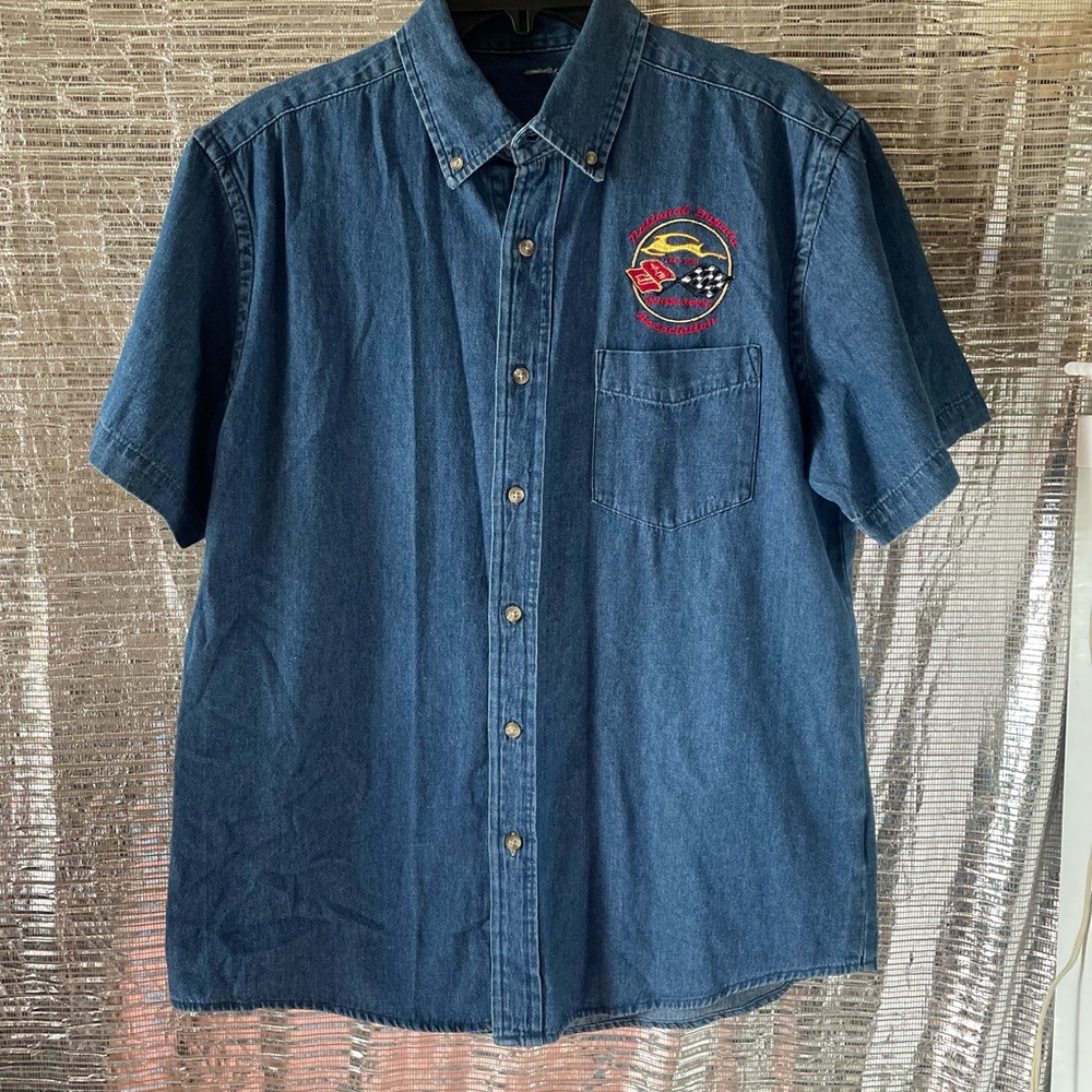 Men's Blue Denim Shirt